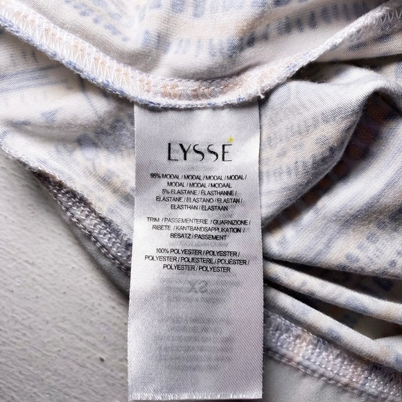 Lysse Soft Modal Blend Mixed Media Fabric Short Sleeve Top - Picture 8 of 14